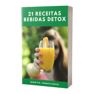 E-book PLR em Português E-book PLR Detox 21 Bebidas Receitas